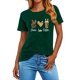 thumbnail image 2 of Mujeres Manga Corta de Verano Tops Pascua Impresa Cuello Redondo, Blusa de Moda Casual para la Primavera, 2 of 5
