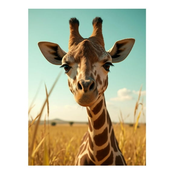 Diamond Art Kit for Adults, Giraffe Portrait Plains Diamond Painting for Adults Beginners, DIY Diamond Art Painting Kits, 5D Diamond Painting Crafts for Home Decor 12x16 Frameless