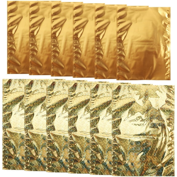 SOPOTUTU 24Pcs Golden Paper Sweet Bags for Holiday Cookie Bags and Party Favors