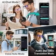 thumbnail image 6 of Smart Glasses Generic AI Real-Time Translation 100+ Languages Photochromic Lenses Bluetooth Audio AI Chat, 6 of 8