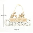 thumbnail image 3 of Christmas Decorations Champagne Gold Merry Christmas Wooden Sign Sticky Powder Large Christmas Decoration Door Hanging Christmas, 3 of 9