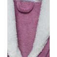 thumbnail image 5 of Blue Star Clothing Women's 3/4 Length Plush Robe with Sherpa Trim Collar & Cuffs, 5 of 6