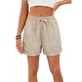 thumbnail image 2 of Women'S Shorts Casual Summer Shorts High Waisted Comfy Pull on Shorts with Pockets Color L, 2 of 9