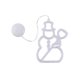 thumbnail image 1 of Yuarrent Guirnalda de luces navideñas para decoración, tira de ambientes, lámpara de noche, adorno, diseño de fiesta, accesorios para el hogar, Kits de decoración para fiestas Muñeco de nieve Yuarrent HA070517-03B, 1 of 6