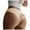 Beige, variant on Women Embroidery Lace Panties Sexy Low-waist Briefs Thong G-String Lingerie