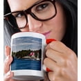 thumbnail image 2 of 3drose, Thousand Islands Home on the St Lawrence River in New York, Usa, 11oz Two-tone Red Mug, 2 of 6