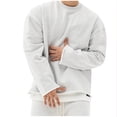 thumbnail image 4 of Nmnitkp Men's Sweatshirts Comfortable and Warm Men's Cotton Lightweight Sweatshirts Casual Long Sleeve Crewneck Sweaters Fall Fitted Pullover Tops for Going Out, 4 of 4
