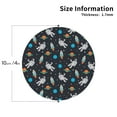 thumbnail image 2 of Naloa Space Leather Coasters for Drinks, Durable Drink Coasters 4 Set for Tabletop Protection, Luxurious Home Décor and Housewarming Gift ( {designName})Round Shape, 2 of 6
