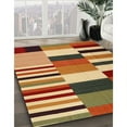 thumbnail image 2 of Ahgly Company Indoor Square Contemporary Red Abstract Area Rugs, 5' Square, 2 of 6