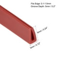 thumbnail image 2 of Uxcell Fits 0.1-1.5mm Edge 3Meters/9.84Ft Length Trim U Seal Extrusion Silicone Red, 2 of 5