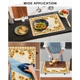 thumbnail image 5 of Large Induction Cooktop Protector Mat Summer Sunflowers Stove Top Covers for Electric Stove, Country Botanical Flowers Leaves Decorative Stove Burner Cover Mats, Glass Top Stove Cover, 5 of 7