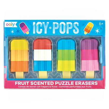 Spa; Frenaicy Pops Scented Puzzle Eraser: Icy Pops Scented Puzzle Erasers - Set of 4 (Best Psp Puzzle Games)