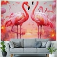 thumbnail image 4 of Orinice  Flamingo Tapestries Watercolor Pink Bird Graffiti Polyester Tapestry,Rainbow Colorful Tie Dye Painting Wall Hangings Art Bedroom for Men Boys Office Kitchen Decor, 40x30inch, 4 of 6