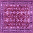 thumbnail image 1 of Ahgly Company Indoor Square Persian Purple Traditional Area Rugs, 4' Square, 1 of 4
