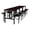 Walnut, variant on Regency Endure Collaborative Table/Chair Set with 8 Stools/White Dry Erase Top