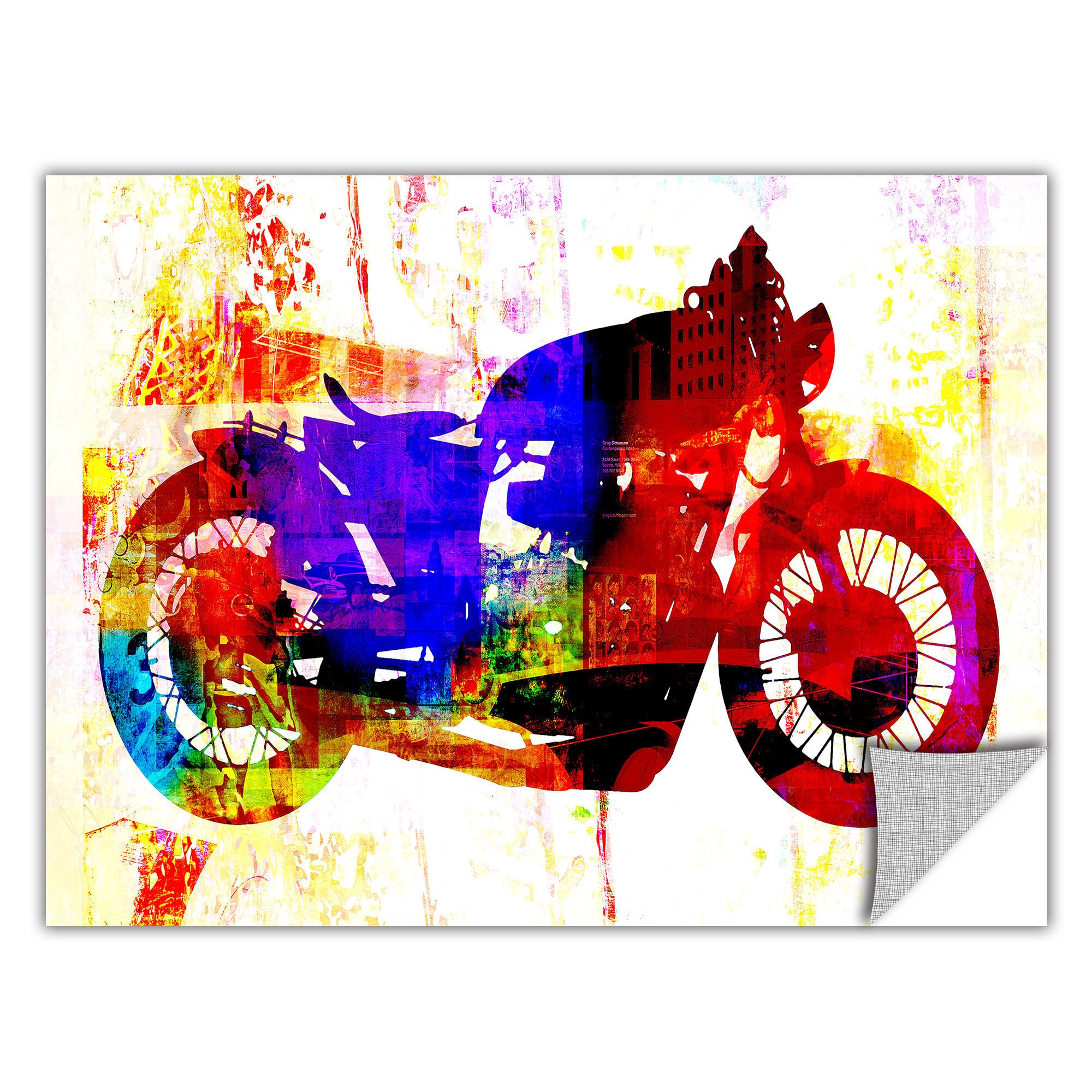 Art Appealz Greg Simanson Moto III Removable Wall Art Graphic