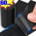 thumbnail image 2 of 100Pcs Non-slip Double Faced Stickers Self-adhesive Hook Loop Fastener Tape Sofa Invisible Fixed Clip Household Accessories Square 2pair-4pcs, 2 of 6
