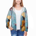 thumbnail image 3 of Cauagu Woman Under Blossoming Tree Print Sun Protection Jacket for Teen,Full-Zipper Long Sleeve Sun Shirts with Pockets UV Hoodie Shirts Outdoor Athletic Jacket-Medium, 3 of 7