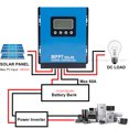 thumbnail image 3 of Controlador de sistema de Panel Solar MPPT, 190VDC, 12V, 24V, 48V, 60A, 50A, 40A, 30A, regulador de carga PV para lifepo4, GEL de litio, ácido de plomo, 3 of 4
