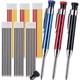 thumbnail image 1 of Juego Profesional de Lápices de Aluminio Multicolor para Carpintería: Aptos para Marcar Madera y Metal (Negro, Rojo, Azul), 1 of 5
