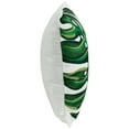 thumbnail image 3 of Northlight Palm Leaf with Rhinestones Throw Pillow - 16" - Green and White, 3 of 6