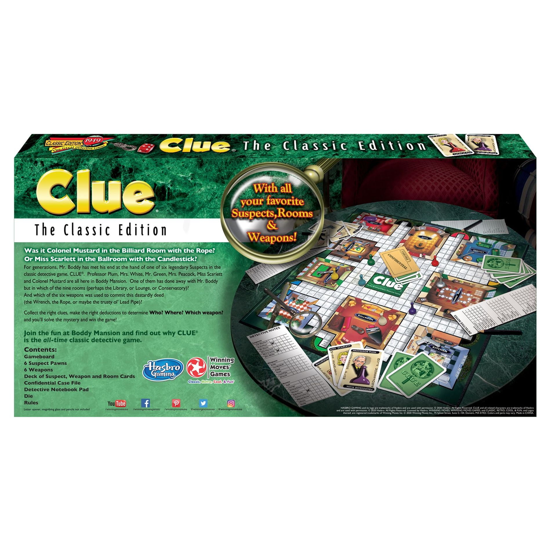 Winning Moves Games Clue: The Classic Edition - Walmart.com