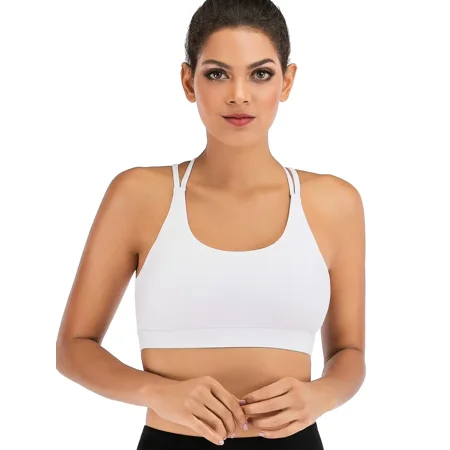 

Yishow-A1 Square Neck Criss Cross Back Sports Vest High Impact Hollow Out Yoga Fitness Running Cropped Top Women‘s Activewear