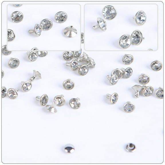 WHAMVOX DIY Rivets for Leather Crafts and Clothing Made of Synthetic Material Multi Color 200 Sets