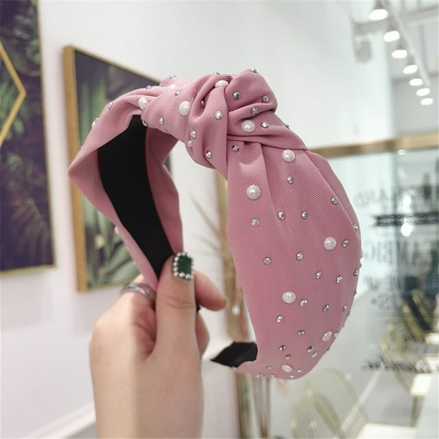 Bandeau Rose pour Femmes Bandeau en Tissu Bandeau Accessoires