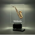 thumbnail image 5 of Saxophone Saxophonist Song Player 16 Colors LED Night Light Up Desk Table Lamp Personalized Woodwind Instrument, Music Theme Gift for Sax Musicians, 5 of 8
