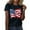 Black, variant on 4Th of July Shirts Women USA American Flag Cotton Tops Crewneck Patriotic Basic Tees Short Sleeve T-Shirt