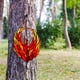 thumbnail image 3 of Phoenixs Stained Glass Window Decoration Red Flame Window Decoration, 3 of 6