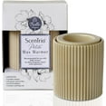 thumbnail image 2 of Belle Aroma® ScenTrio Petite®  Ceramic Wax Warmer with 3 Temperature/Safety Timer - Taupe Fluted - Home Decor Style, 2 of 7