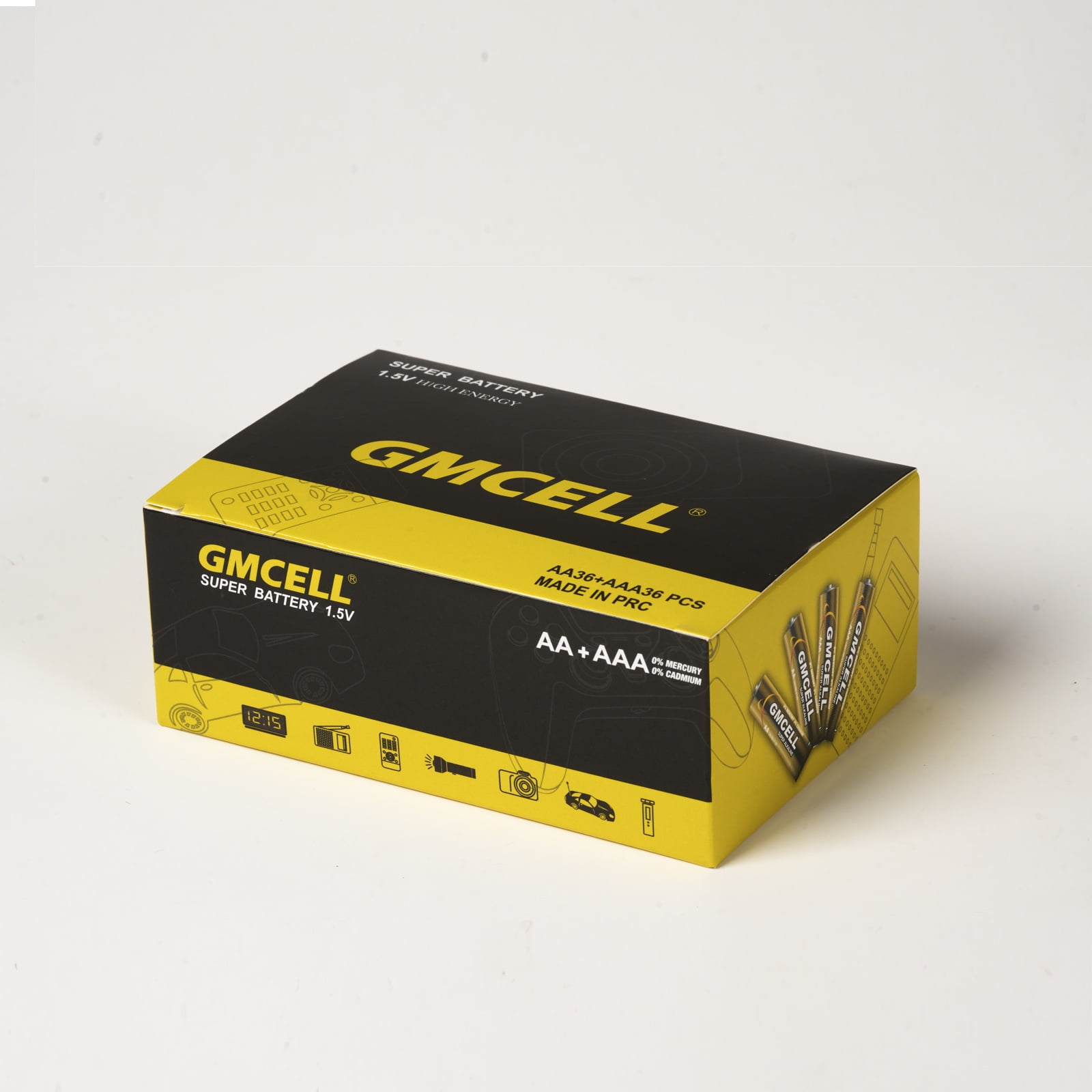 GMCELL AA AAA Battery Combo Pack (72 Count) - For Remote Controls, Flashlights, Toys & Electronic Devices
