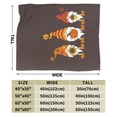 thumbnail image 3 of Kll Fleece Blanket Plush Throw Blanket Fall Gnomes,Soft Fuzzy Cozy Flannel Blanket For Couch Sofa Bed.(60"X50"), 3 of 9
