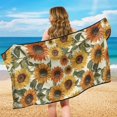 thumbnail image 5 of XYZCANDO Sunflower Pattern Washable Car Seat Towel Cover, Sweatproof Breathable Non-Slip Car Seat Protector Towel for Trucks Van SUV, 5 of 10