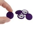 thumbnail image 4 of Uxcell 10pcs 32L Fabric Cloth Covered Button 20mm Round Metal Sewing Buttons for Suits Dress Blouses, Purple, 4 of 6
