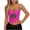 A799 Hot Pink, variant on St Patrick's Day Tank Top for Women Glitter Clover Graphic Sleeveless Scoop Neck Slim Fit Festival Apparel Shamrocks Gift For Women