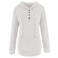 thumbnail image 6 of ZSQDM Under $20 Women Hooded Crochet Striped Sweaters Lightweight Drawstring Hoodies Pullover Trendy Sweatshirts Polyester,Spandex Women'S Hoodies & Sweatshirts White Women'S Nylon Hoodie L, 6 of 7