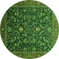 thumbnail image 1 of Ahgly Company Indoor Round Oriental Green Industrial Area Rugs, 8' Round, 1 of 4