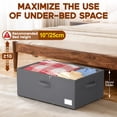 thumbnail image 5 of Under Bed Storage with Wheels, WLRETMCI 2Pack Large Under-Bed Storage Container, Rolling Bedroom Storage Organize for Clothes, Shoes,Toys, No-Tool Assembly, 5 of 7