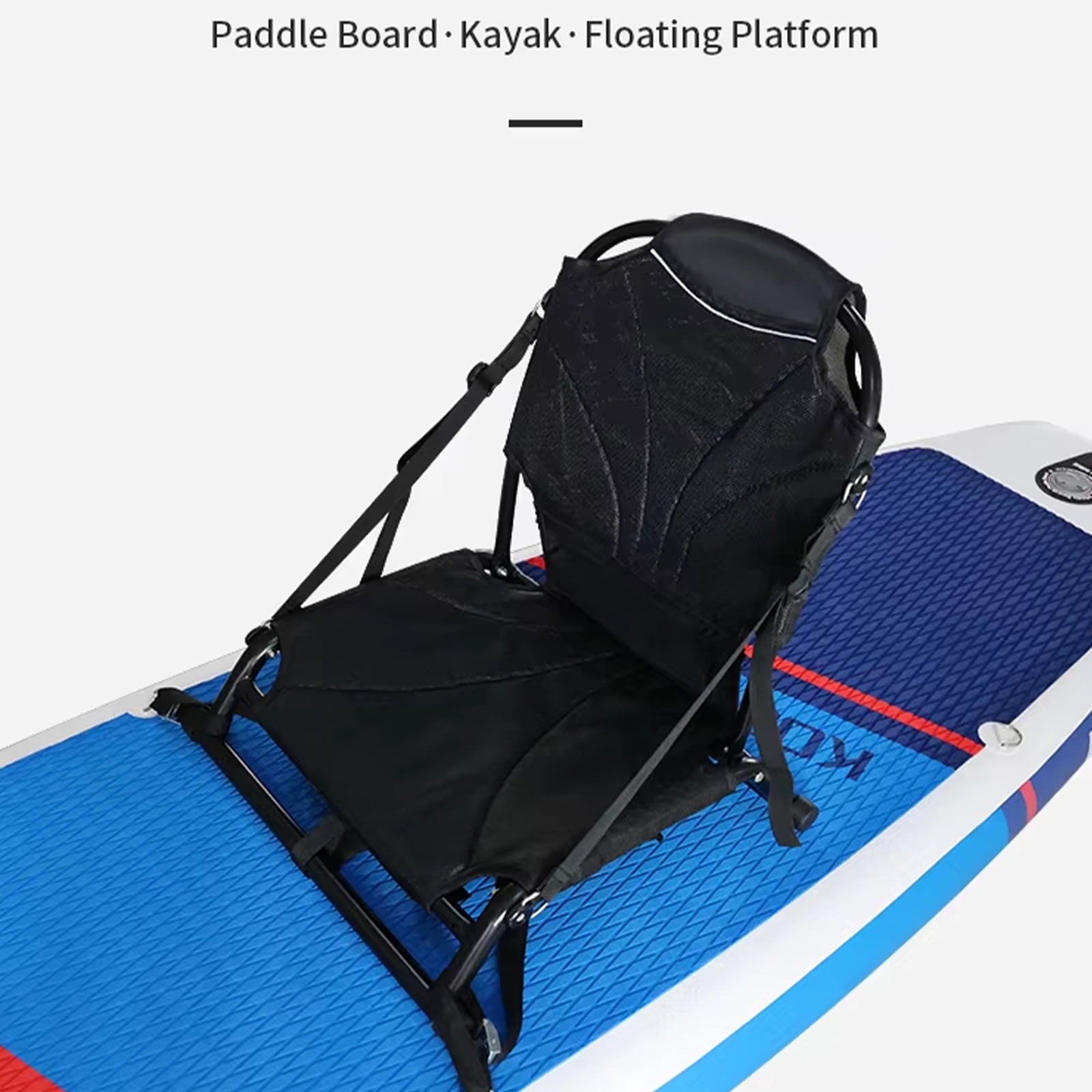 Portable Kayak Seat Adjustable Frame 150kg Capacity Aluminum Alloy Quick-Dry Mesh for Water Sports