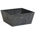 thumbnail image 2 of Root & Vessel Ella Low Square Planter, Black, 10", 2 of 11
