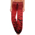 thumbnail image 2 of Women's Comfy Pajama Pants Funny Print Pajama Pants Comfy Stretch Drawstring Pajamas Cozy Pjs Sleepwear Lounge Pants, 2 of 7