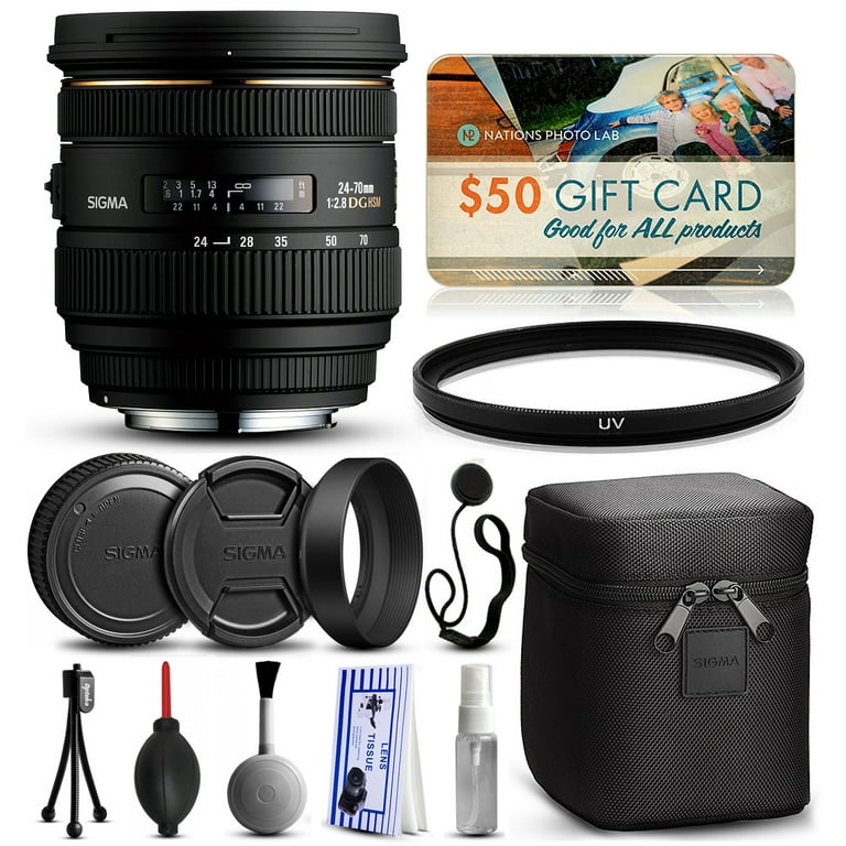 Sigma 24-70mm F2.8 IF EX DG HSM Kits - Walmart.com