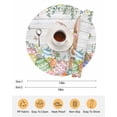 thumbnail image 6 of 13 Inch Round Placemats Set of 6, Easter Bunny Non Slip Heat Insulation PP Table Mats, Colorful Easter Eggs Eucalyptus Grey Wooden Washable Place Mats for Kitchen Dining Party Table Decor, 6 of 7