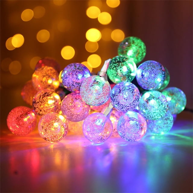 Xihbxyly Bolas Navideñas Led, Luces de Hadas a Pilas, Diseño de Diente de León de 20 Led, Brillo Cálido para Decoración Navideña, Perfectas para Árbol de Navidad, Bodas, Fiestas, 300 Cm de Largo