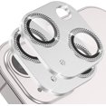 thumbnail image 1 of 2 Pack Camera Lens Protector Compatible for iPhone 13/13 Mini, Aluminum Alloy Metal & 11H Tempered Glass Shock/Water-Proof,Shatter/Scratch-Resistant,Case Friendly - Silvery, 1 of 5