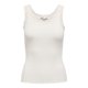thumbnail image 1 of ONLY Top para mujer - ONLSARA SHARAI LIFEW TANK TOP, encaje, acanalado, cuello redondo, algodón Blanco M (Medium), 1 of 6