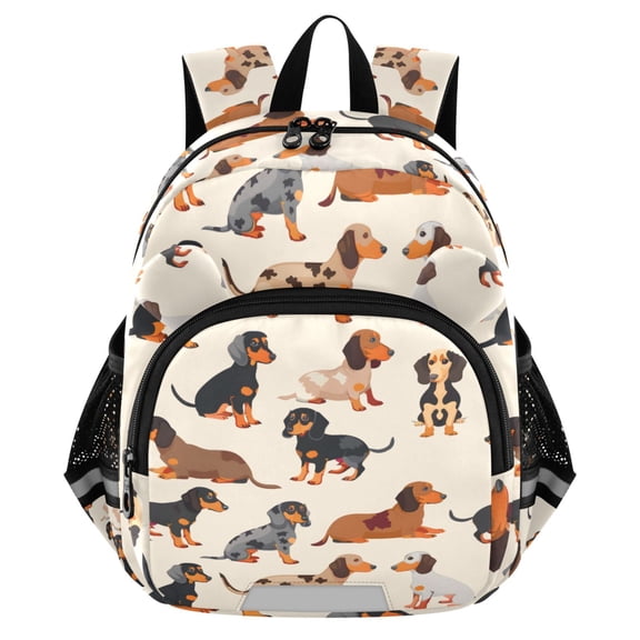 ALAZA Cute Dachshund Dog Mini Backpack School Bookbag Age 3-7 Medium